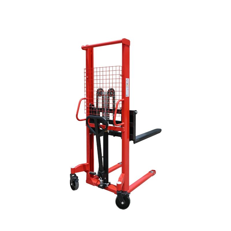 2 Ton Manual Hydraulic Stacker Thickened Steel Hand Lift Stacking Truck