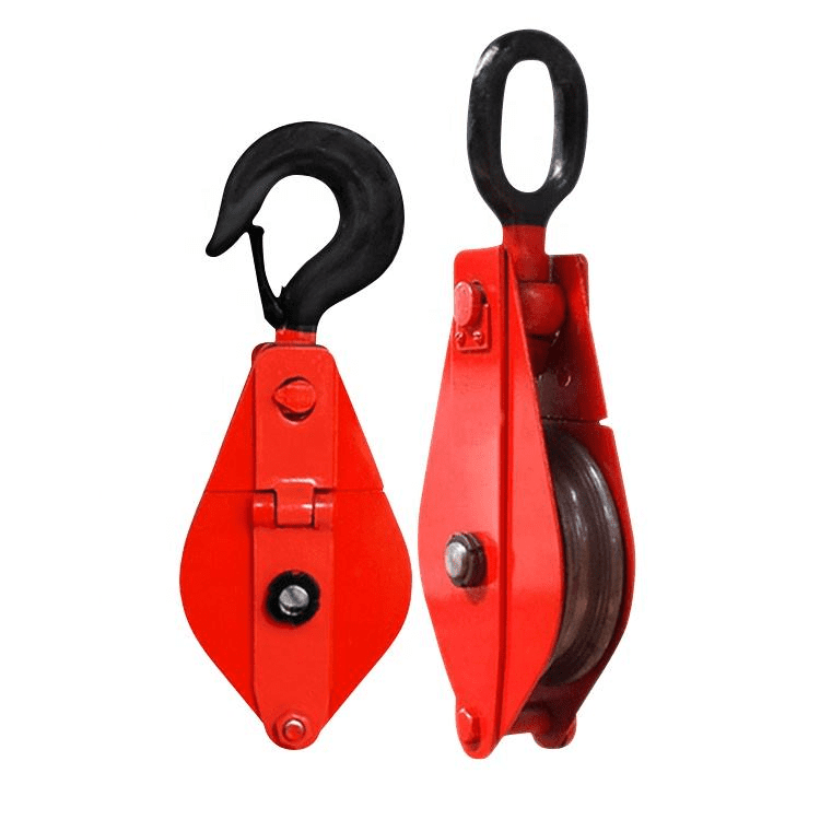 2 Ton Single Double Wheel Lifting Fixed Pulley Block Manual Lifting Hook