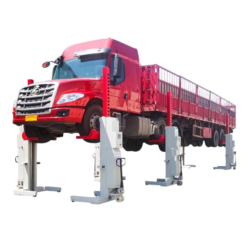 4‑post mobile column lift wired wireless hydraulic truck bus lifting equipment