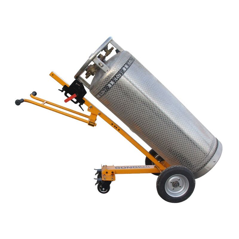 4 wheel gas cylinder trolley oxygen acetylene steel cylinder transport cart 500KG