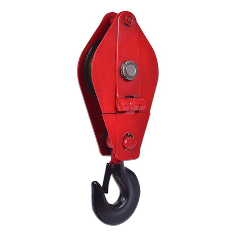 5 Ton roller type directional ground pulley, heavy duty pulley block for cable pulling