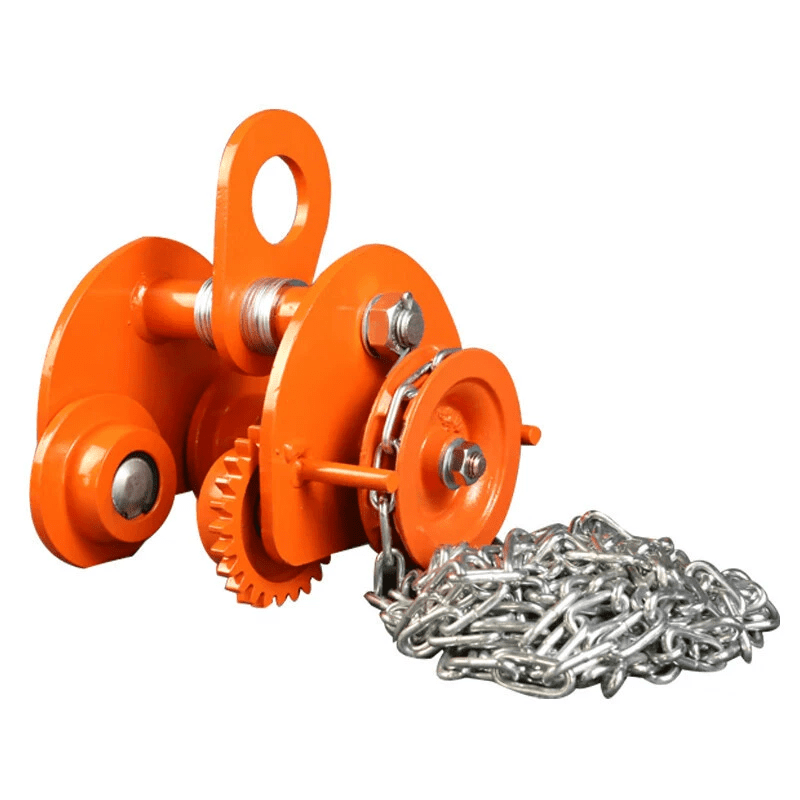Beam Lifting Trolley 1-15T Explosion Proof Stainless Steel Manual Geared I-Beam Monorail Trolley Anti-Collision