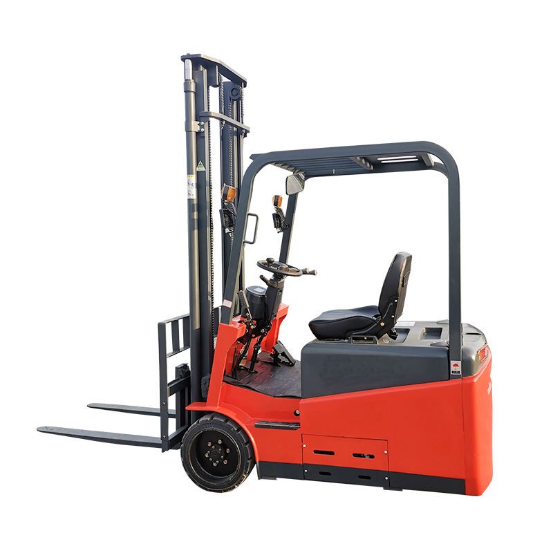 1-3 ton 4WD electric forklift with lead acid battery and solid tires outdoor working