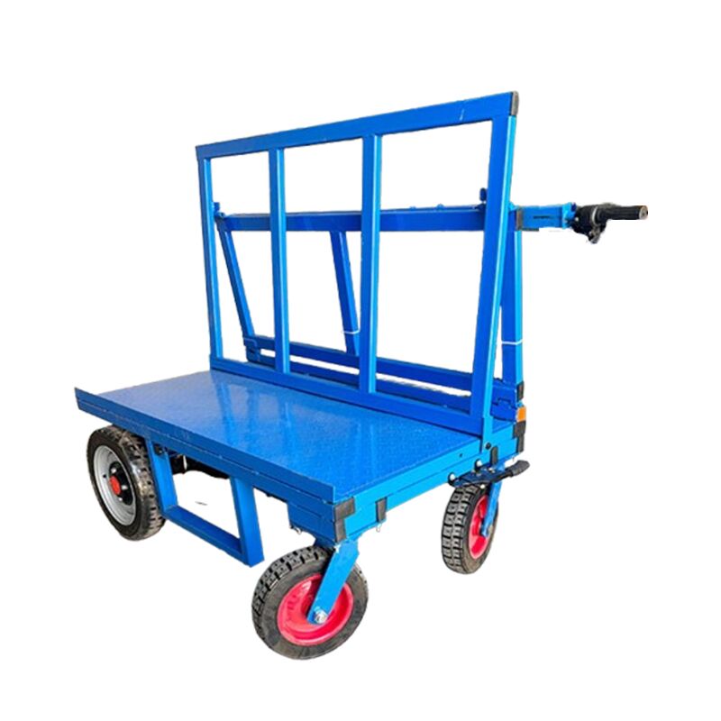 Electric Glass Handling Trolley 800-1300kg Glass Transport Trolley for Workshop Logistics