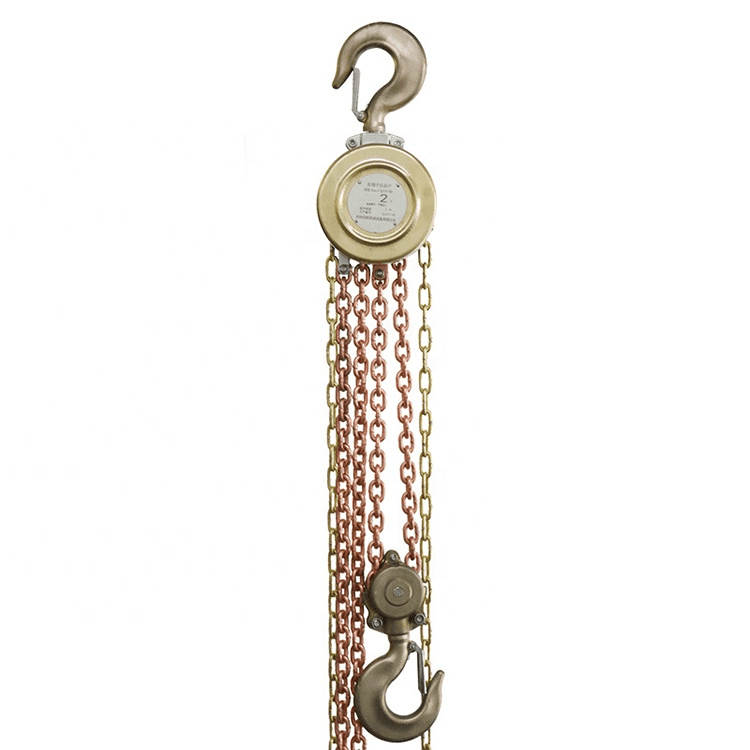 CE Certified Explosion Resistant Copper Chain Hoist Industrial Lifting Chain Block