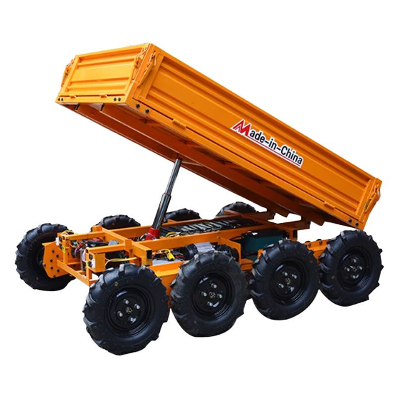 8 Wheel All-terrain Remote Control Transport Vehicle 1000kg Farm Electric Carrier