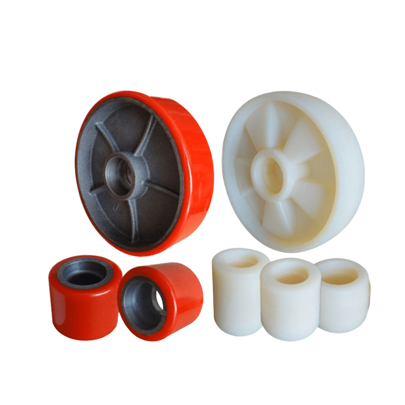 Heavy duty pallet jack load wheels two-wheel assembly with bearing kit