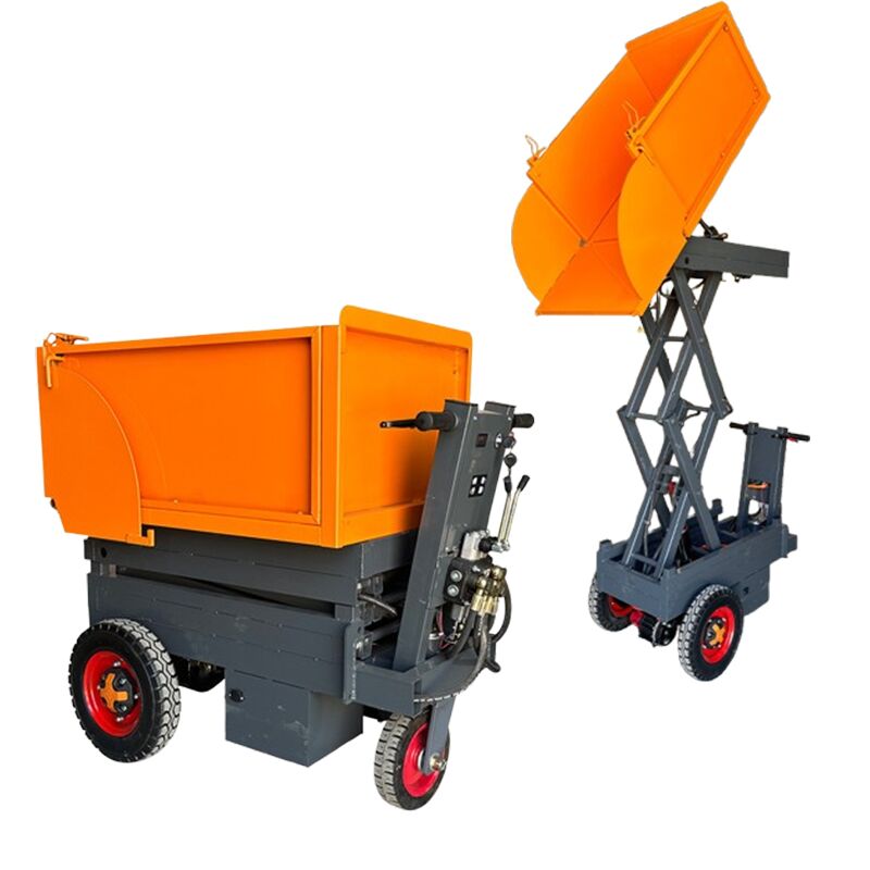 400kg Electric Scissor Dump Truck Portable Electric Dumper For Construction Transport