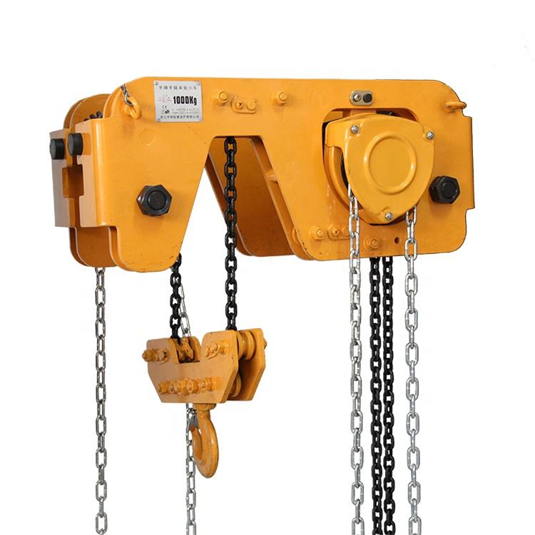 Manual hoist lift, compact manual chain hoist finite space lifting equipment with load chain slings