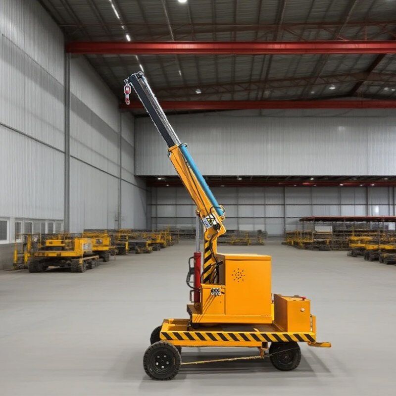 1T 2T Electric Mobile Floor Crane Heavy-Duty Hydraulic Lifting
