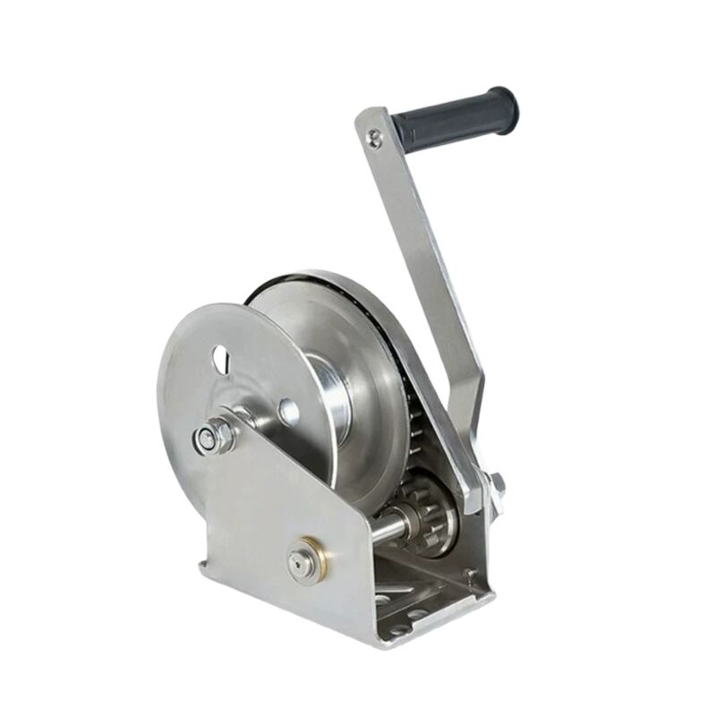 Self-Locking 304 316 Stainless Steel Hand Winch 1200-2600lb Wire Rope Manual Traction Hoist
